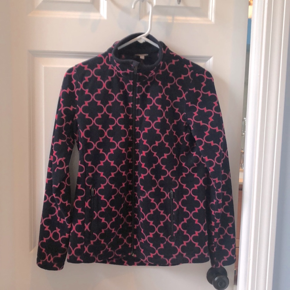 Talbots Fleece Zip Up Jacket. Size Small.